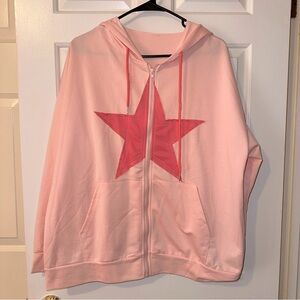 ROMWE Soft Pink Hoodie‎